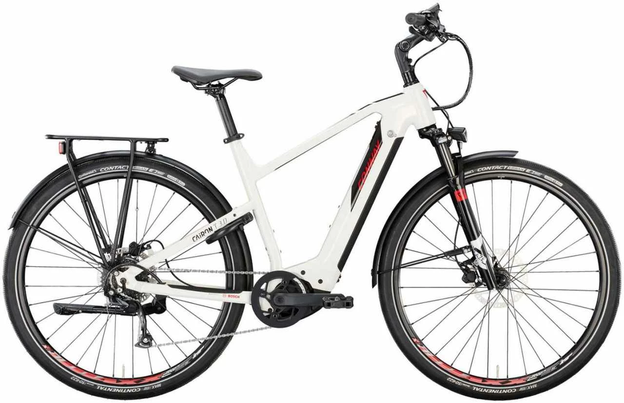 Conway Cairon T 3.0 625 Pearl White / Black Metallic Touring E-Bike Men